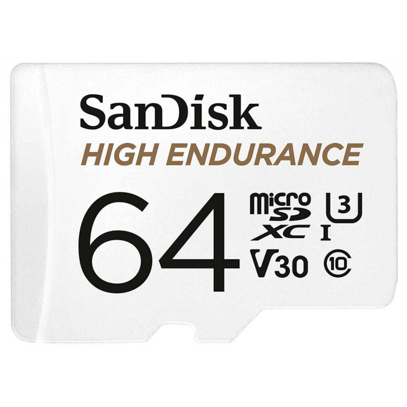 SanDisk Carte SDXC High Endurance Monitoring 64Go &Ad UHS-3 Cl.10 100