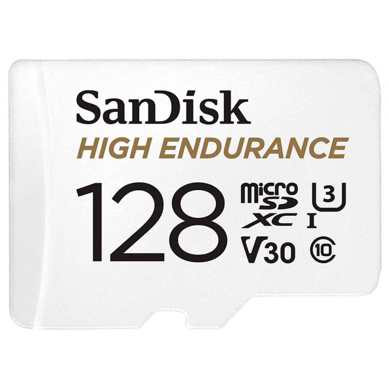 SanDisk Carte SDXC High Endurance Monitoring 128Go &Ad UHS-3 Cl.10 10