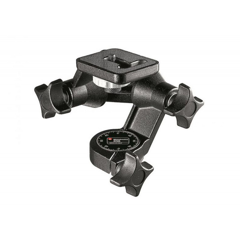 Manfrotto 056 Rotule Trépied 3D Avec Contrôle Axiale (Pan/Tilt)