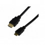 Câble HDMI haute vitesse 3D + Ethernet type A / C (mini)  mâle - 1m