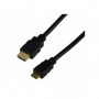 Câble HDMI haute vitesse 3D + Ethernet type A / C (mini)  mâle - 2m