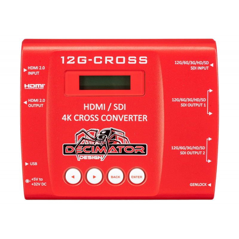 Decimator 12G-CROSS Convertisseur 4K HDMI/SDI Cross