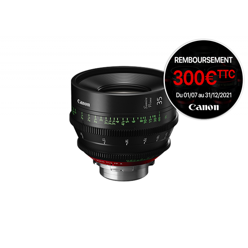 Canon CN-E35mm T1.5 FP X - Optique Cinema Sumire Prime - Mètres