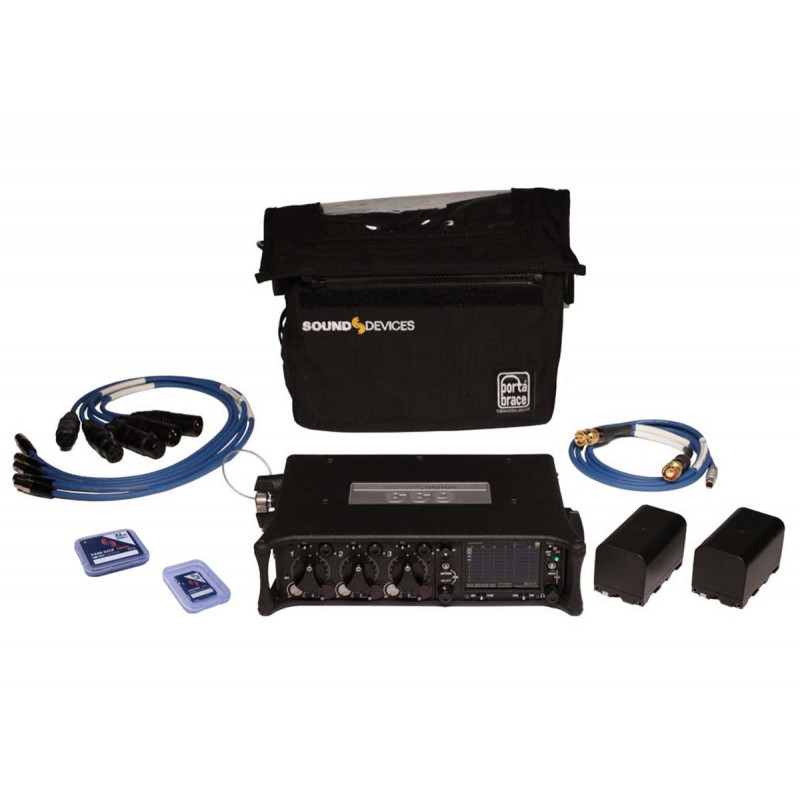 Sound Devices Sac. CS-633, batteries, cables, medias pour 633