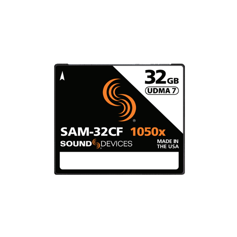 Sound Devices SAM-32CF Carte SD 32Go pour Sound & Video Devices