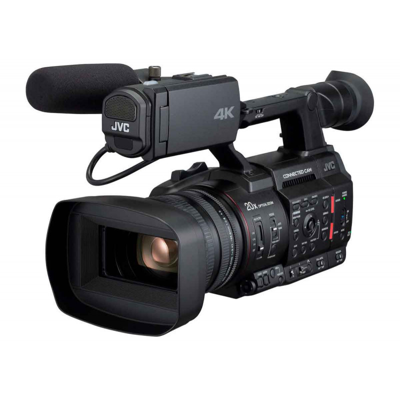 JVC Camera 1'' Connected 4K/cartes SD/4:2:2/Zoom 20x/SDI/IP