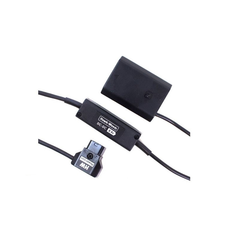 Hawk-Woods - Power-Con (mâle) - Adaptateur batterie Sony A7S MK3 45cm