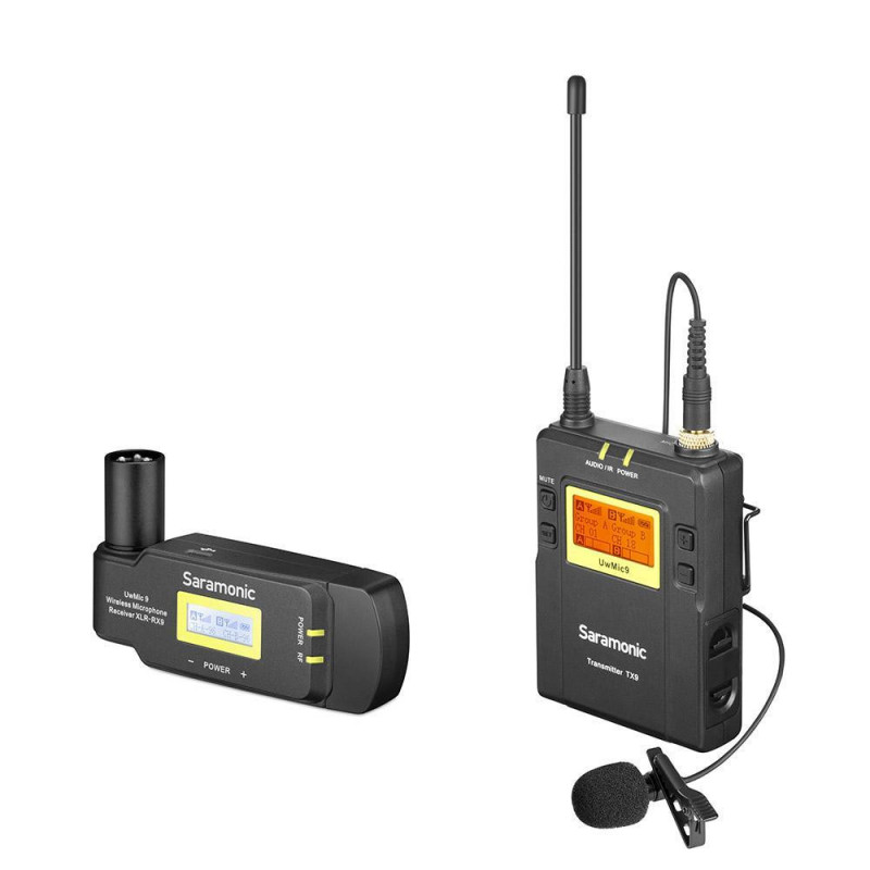 Saramonic Kit 7 Kit Microphone sans-fil UHF TX9- RX-XLR9