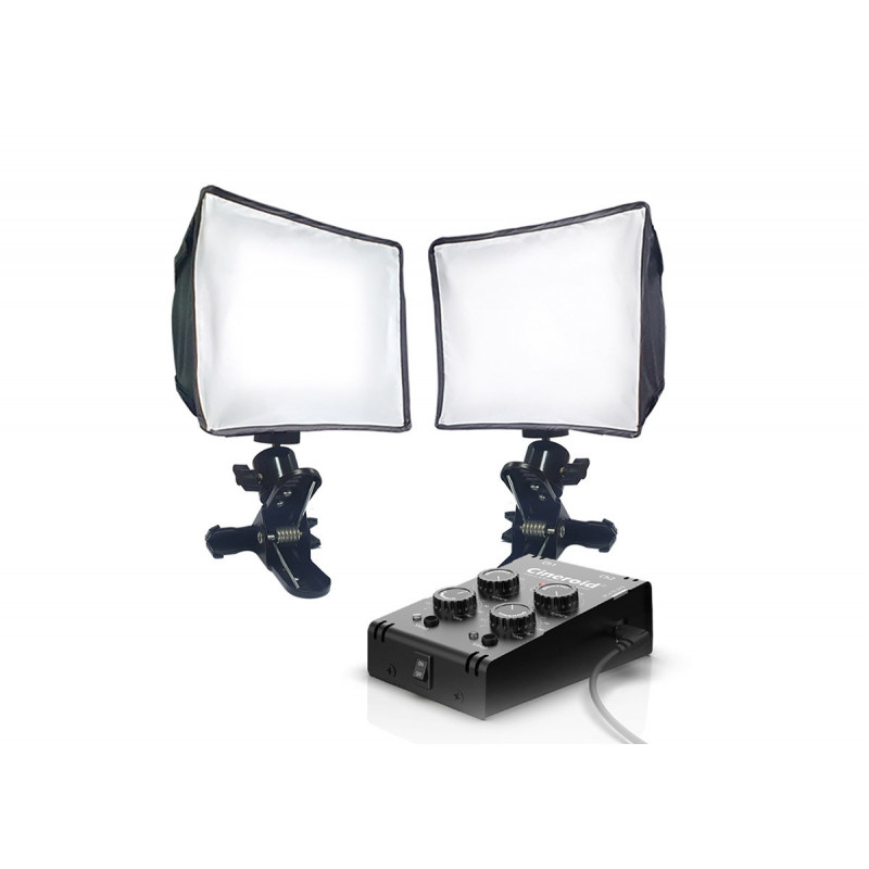 FV Cineroid kit duo panneaux LED bicolor Studio Vlog DL50