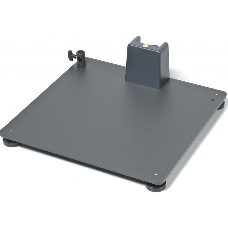 Kaiser Base plate metal 45 x 45 cm avec douille 16mm