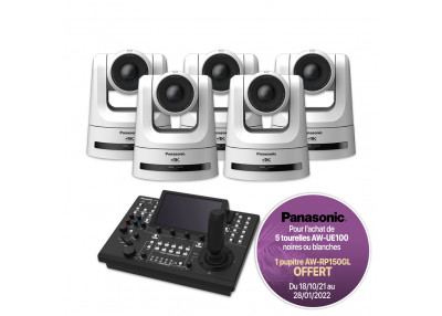Panasonic Pack x5 AW-UE100WEJ Cameras avec Controleur AW-RP150GJ