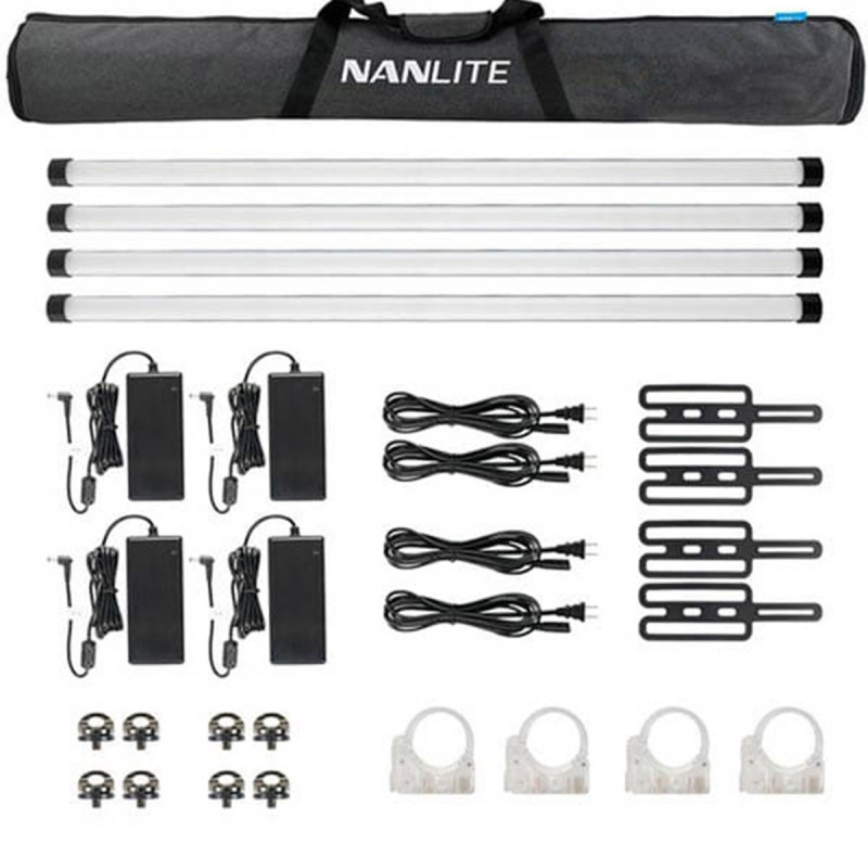Nanlite Pavotube II 30X 4Kit Kit de 4 Tubes RGB II batterie  DMX