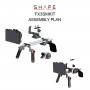 Shape Boîtier mat pour support d'épaule Sony FX3 Follow Focus