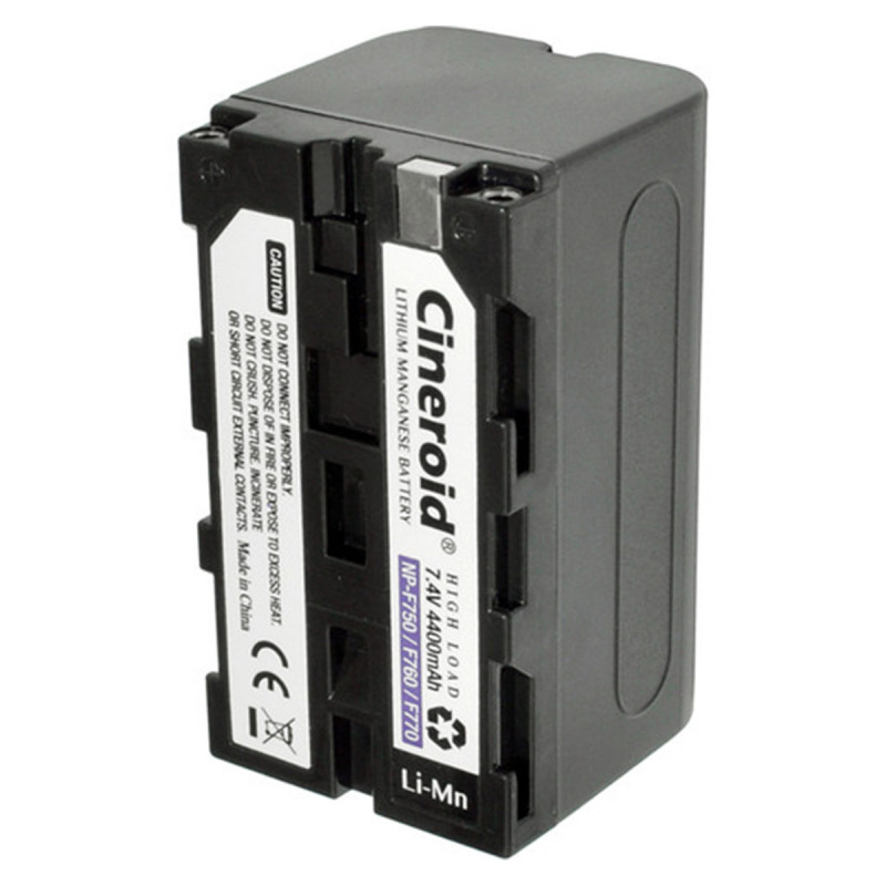 FV Cineroid GBT014 Batterie Lithium-Manganese 6600mAh type NPF-950