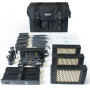 Cineroid LM200VC Kit de 3 torches avec diff, batterie, sac et rotule