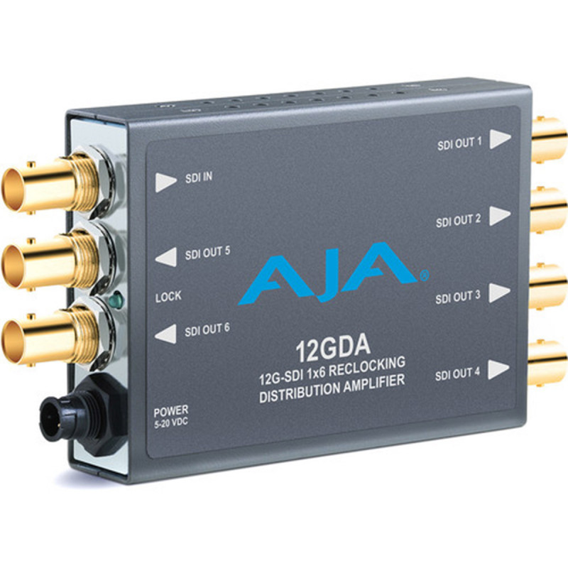 AJA 12GDA Distributeur et amplificateur de 12G/6G/3G/HD/SD-SDI