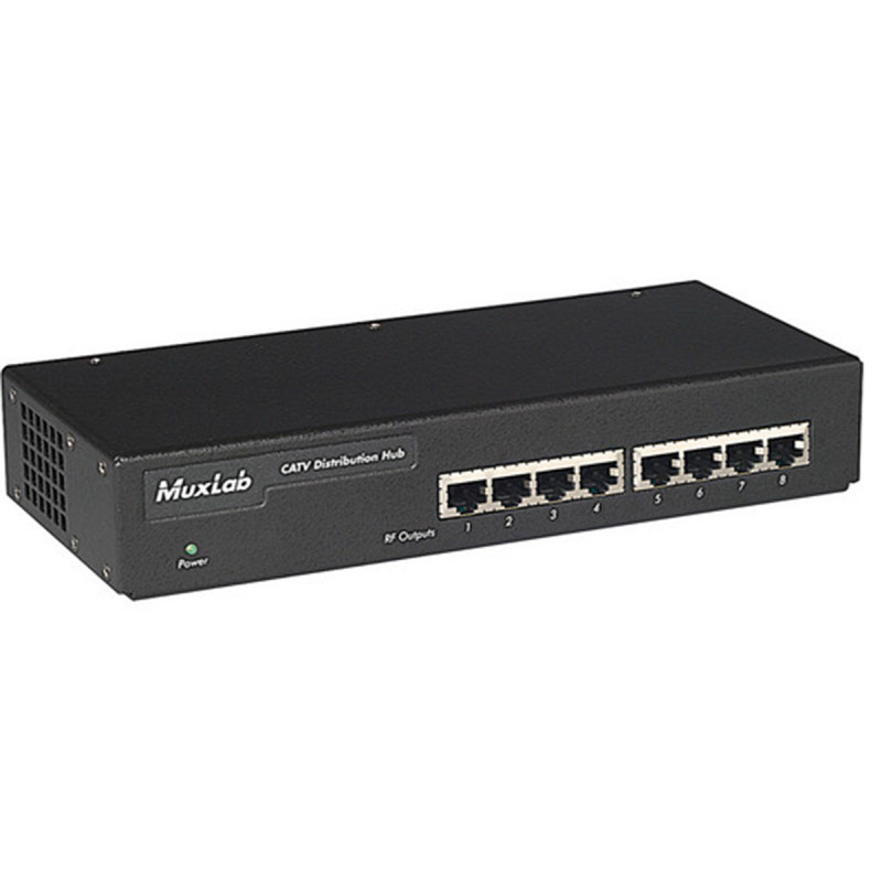 MuxLab CATV Hub - 8 Ports, 110V