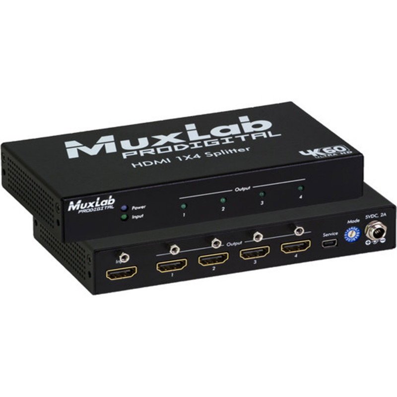 MuxLab Distributeur 1x4 HDMI, 4K/60