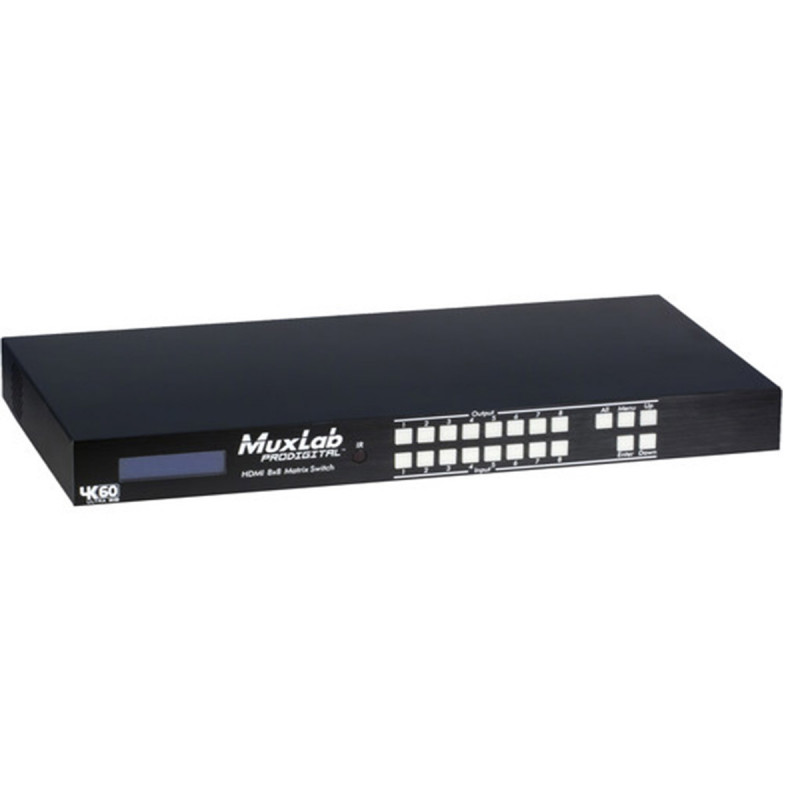MuxLab HDMI 8x8 Matrix Switch, 4K/60, US