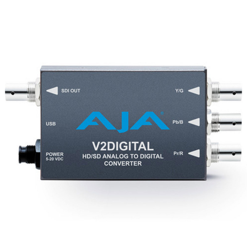 AJA V2DIGITAL Mini-Convertisseur Analogique video vers Digital HD/SD-