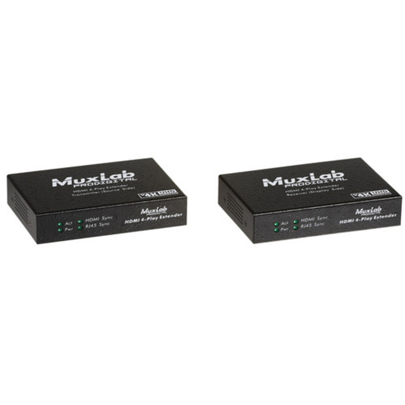 MuxLab HDMI 4-Play Extender Kit, UHD-4K