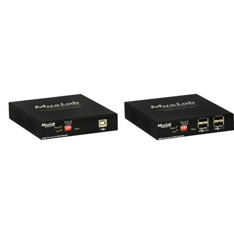 MuxLab KVM HDMI over IP PoE Receiver