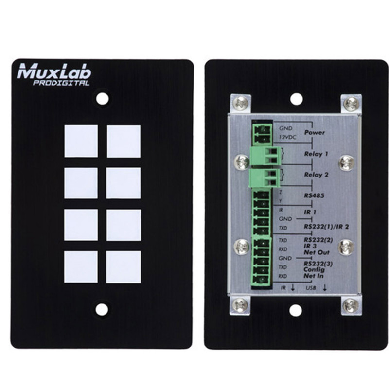 MuxLab 8 Button IP PoE Control Panel