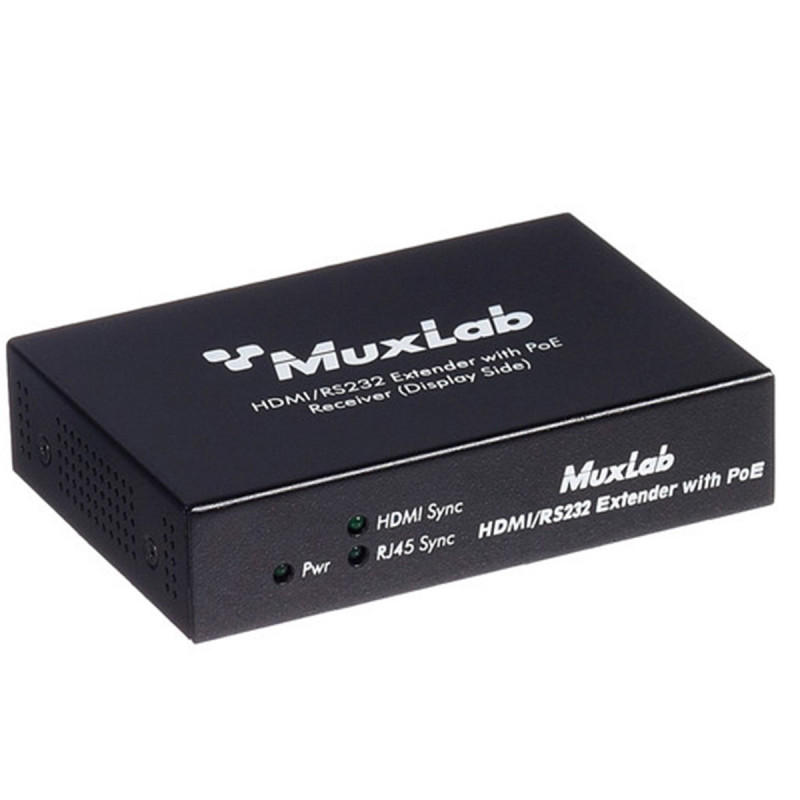 MuxLab HDMI / RS232 Receiver PoE, HDBT, UHD-4K