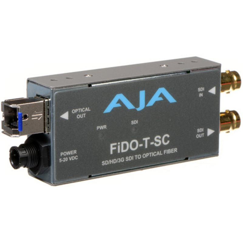AJA FIDO-T-SC Convertisseur 3G-SDI vers Fibre optique (SC) avec sorti