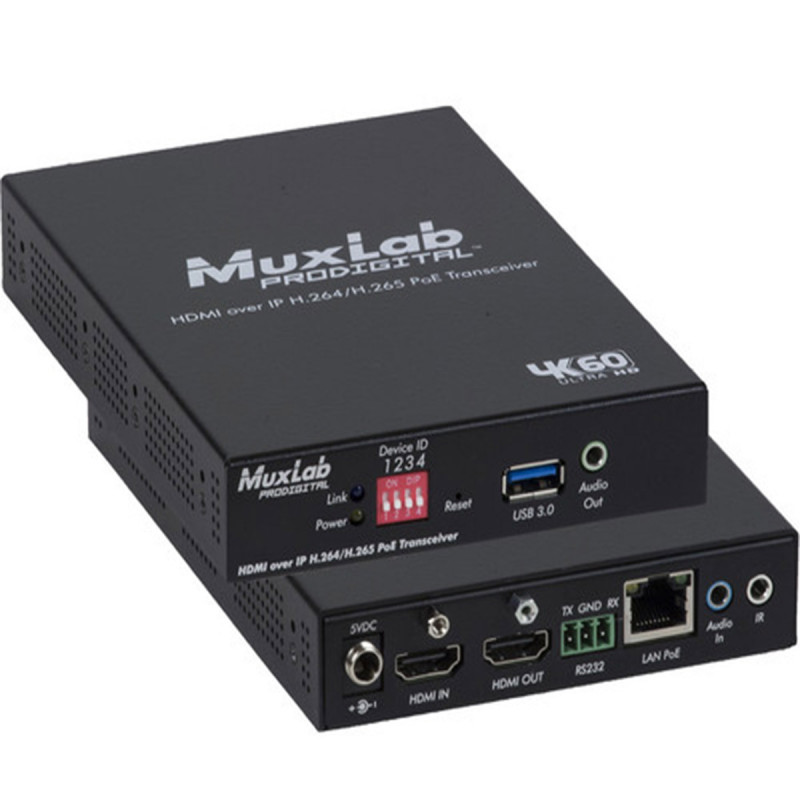 MuxLab 500764-TX HDMI over IP H.264/H.265 PoE