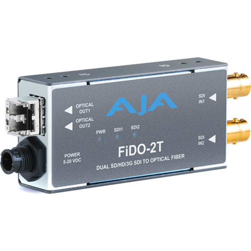 AJA FIDO-2T-MM Transmetteur 2 canaux 3G-SDI vers Fibre LC Multi-Mode