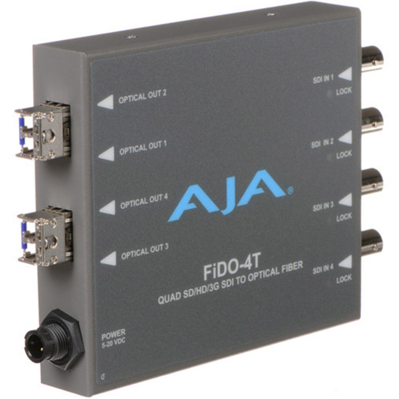 AJA FIDO-4T Convertisseur 4 canaux 3G SDI vers Fibre optique - LC con