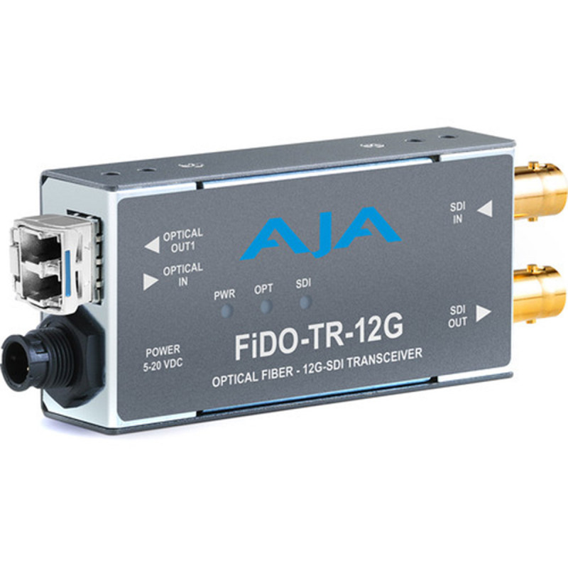 AJA FIDO-TR-12G Emetteur-Recepteur 12G-SDI/LG Single Mode LC Fiber