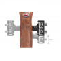 SmallRig 3323 Poignée bois avec bouton REC pour Sony/Panasonic/Fuj