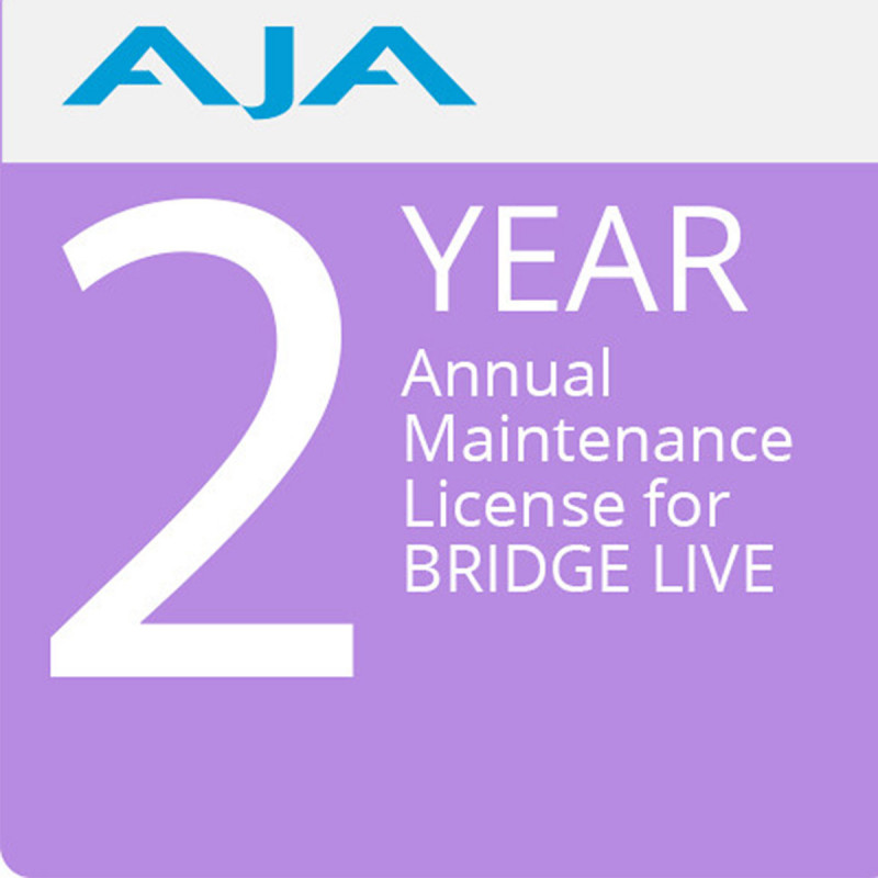AJA Maintenance annuelle 2 ans pour BRIDGE LIVE (BLVE-12G4-S01)