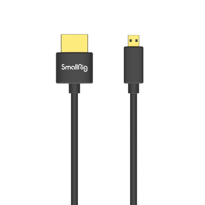 SmallRig 3042B Câble Micro HDMI vers HDMI (D to A) Ultra Slim 4K 35cm