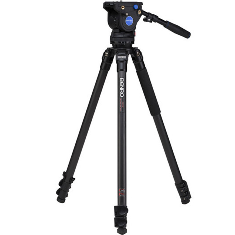 Benro S3 Carbon Single Tube Video Tripod w/ BV6H hd