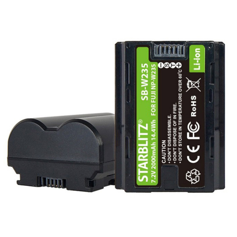 Starblitz Batterie compatible Fujifilm NP-W235 pour X-T4