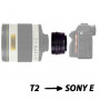 Starlens bague d'adaptation T2 vers boitier Sony E