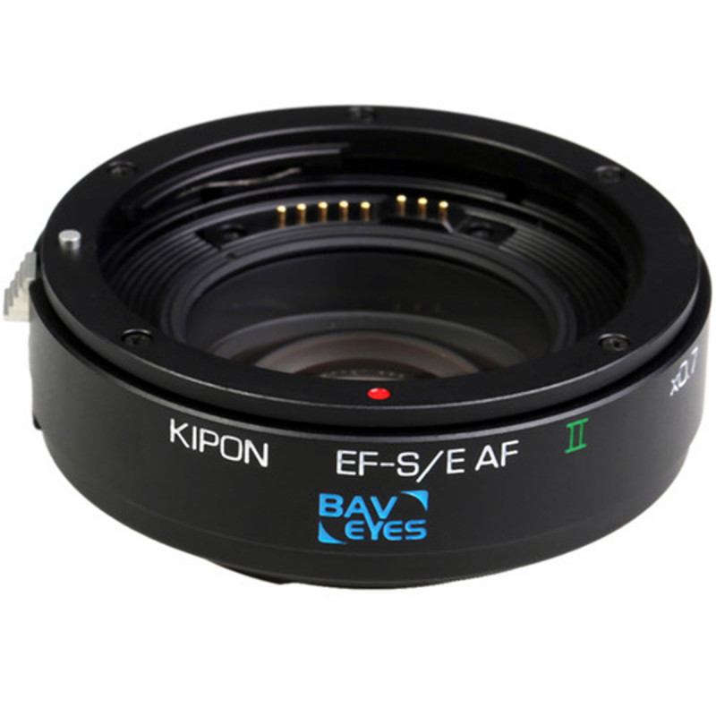 Kipon Bague AF optique Canon EF sur boitier Sony E Baveyes 0,7x