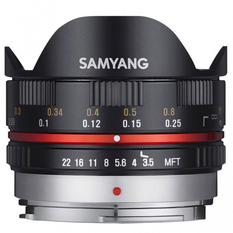Samyang Objectif 7,5mm F3,5 UMC Fisheye Micro 4/3 Noir