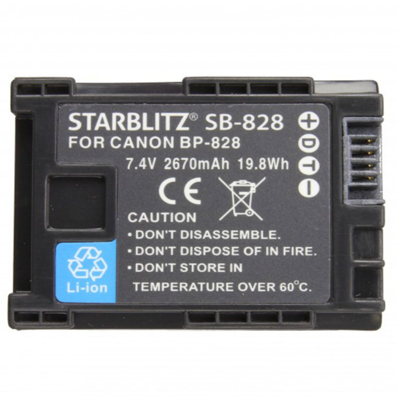 FV Starblitz Batterie compatible Canon BP-828