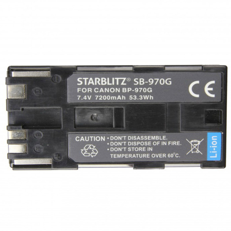 Starblitz Batterie compatible Canon BP-970G