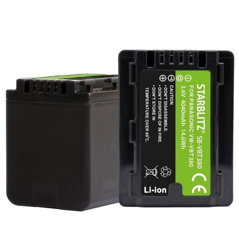 Starblitz Batterie compatible Panasonic DMW-VBT380