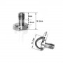 SmallRig 1611 Quick Release Camera Fixing Screw 1/4 inch 5pcs Pack