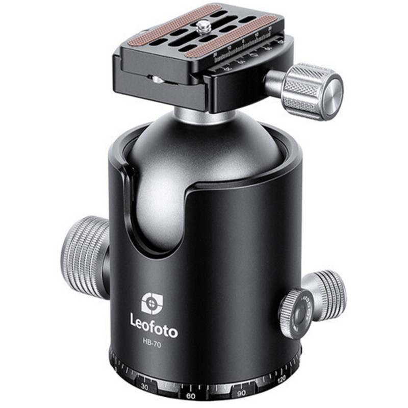 Leofoto Ballhead HB-70 + Release Plate QP-70N