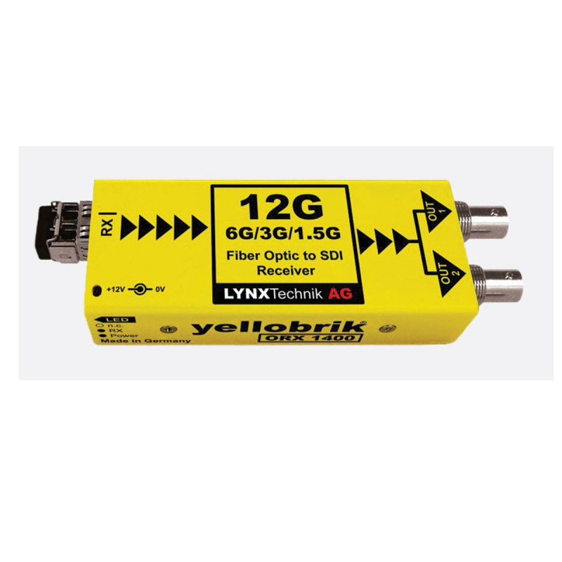 LYNX Technik Fiber Optic to 12G/6G/3G/HD-SDI Receiver