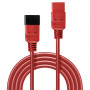 Lindy Rallonge IEC 3m, rouge