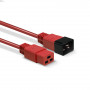 Lindy Rallonge IEC 3m, rouge