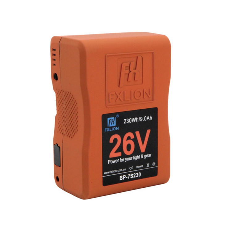 FXLion 26V V-lock battery, 230WH | high current battery